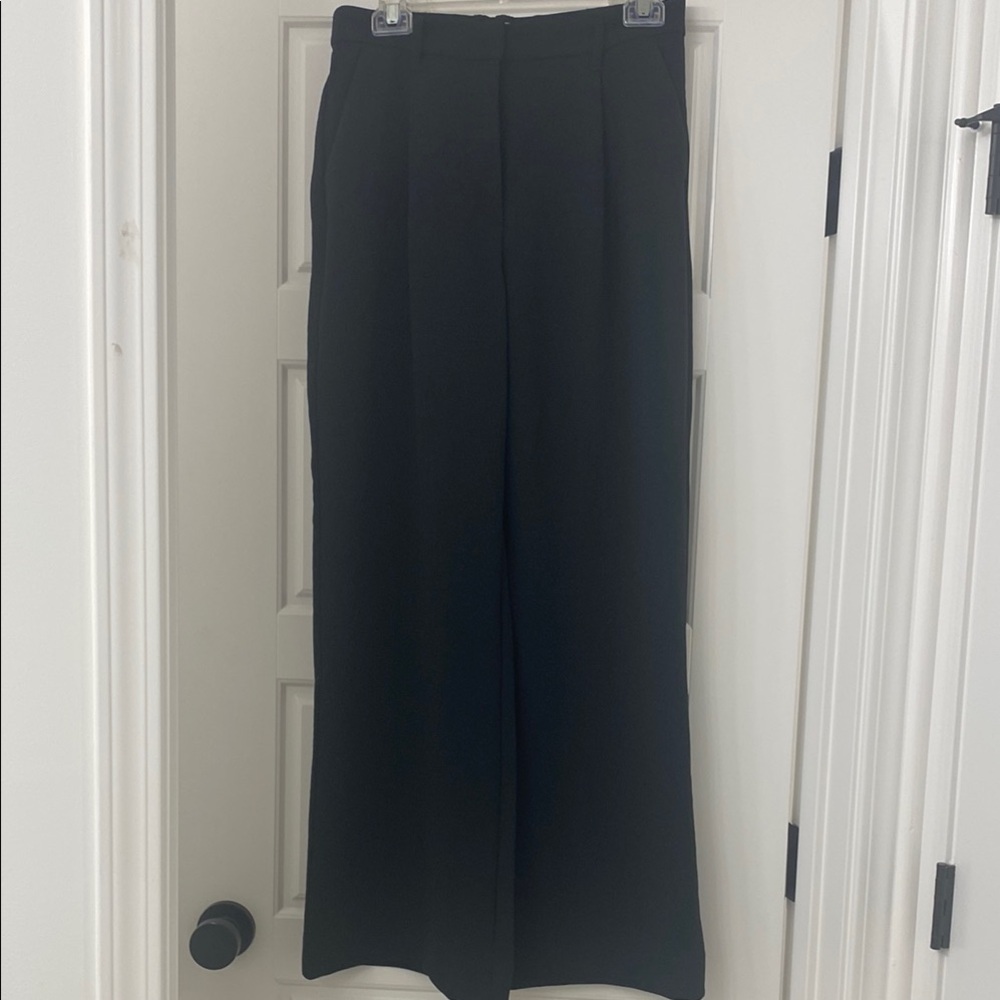 Women's Black Wide-Leg Pants